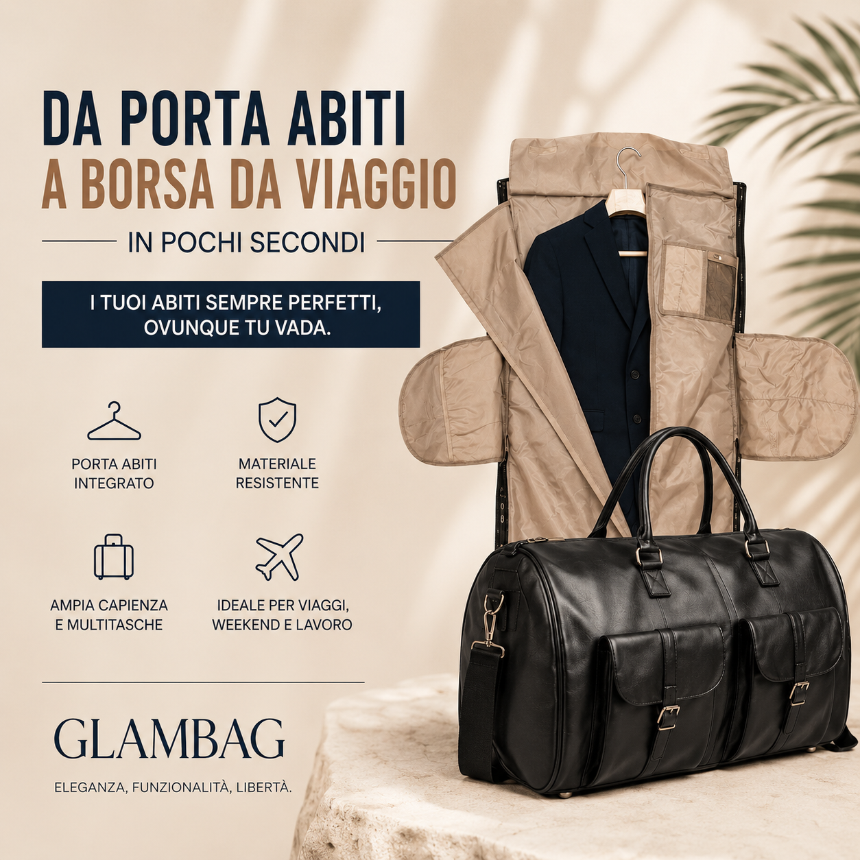 Borsa da Viaggio 2in1 | Bagaglio a Mano ✈️